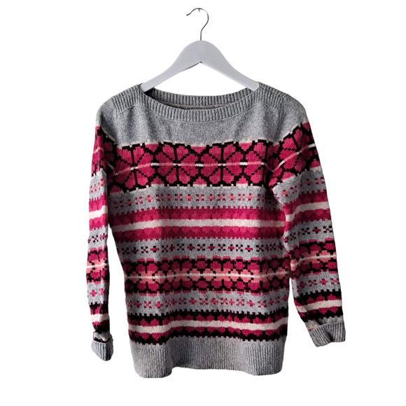 LOFT Sweaters - Loft Womens Multicolored Fair Isle Long Sleeve Sweater - Size M